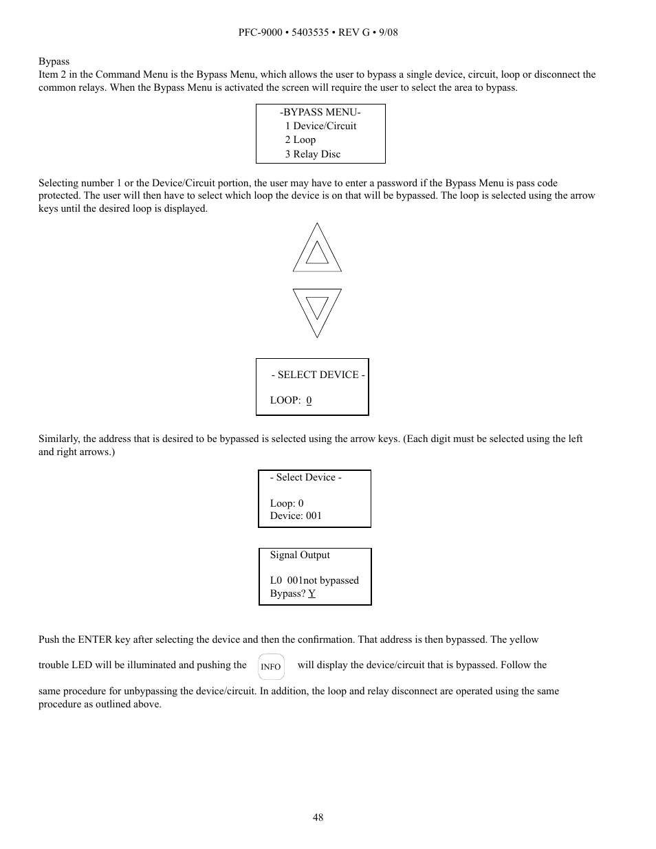 Potter PFC-9000 Series User Manual | Page 48 / 90