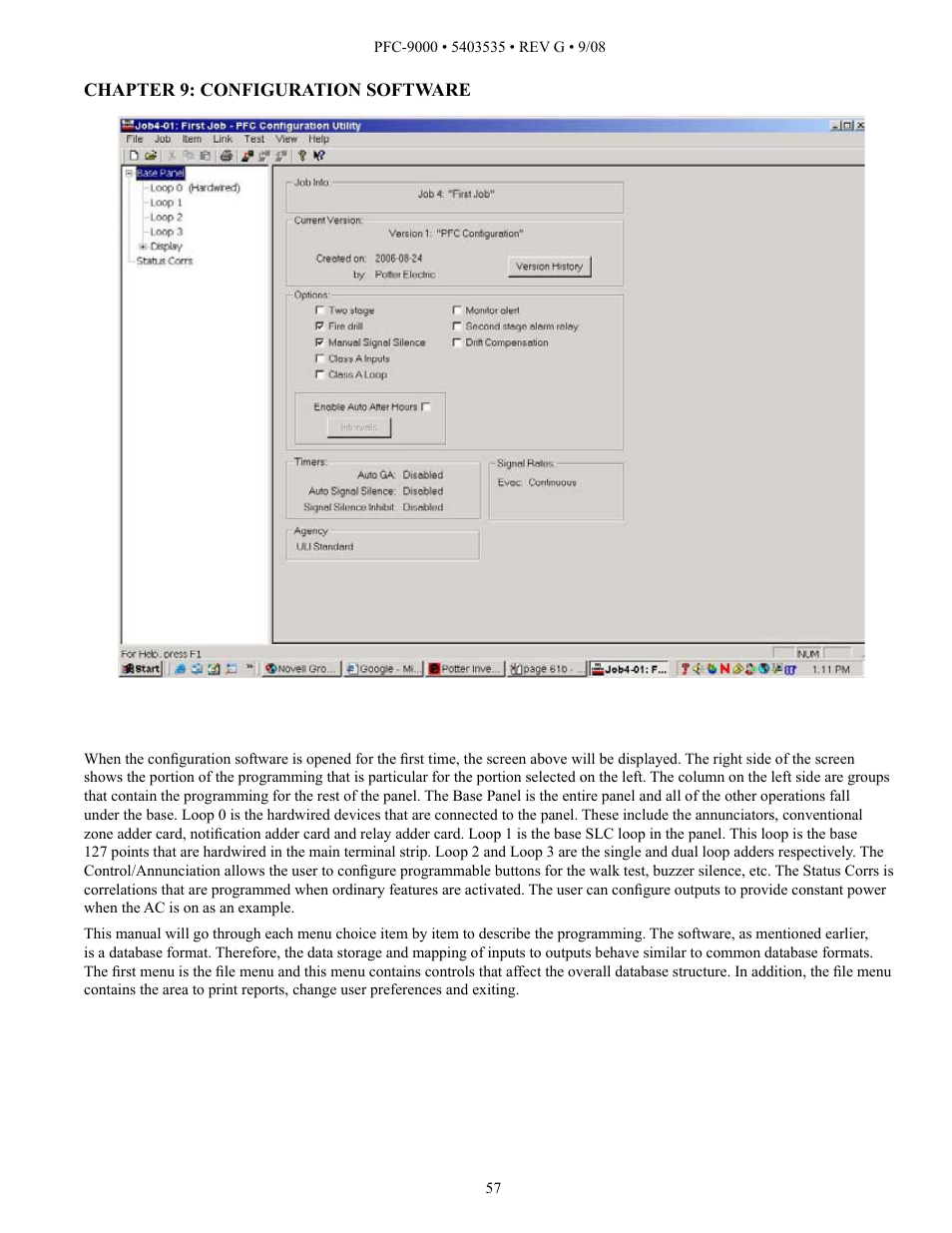 Potter PFC-9000 Series User Manual | Page 57 / 90