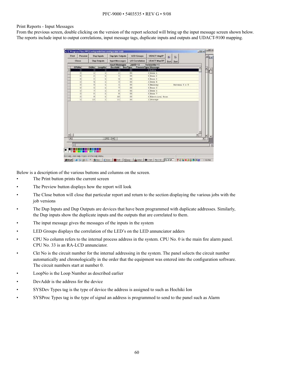 Potter PFC-9000 Series User Manual | Page 60 / 90