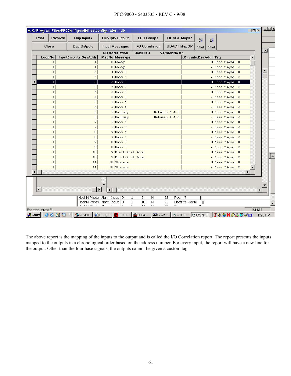 Potter PFC-9000 Series User Manual | Page 61 / 90