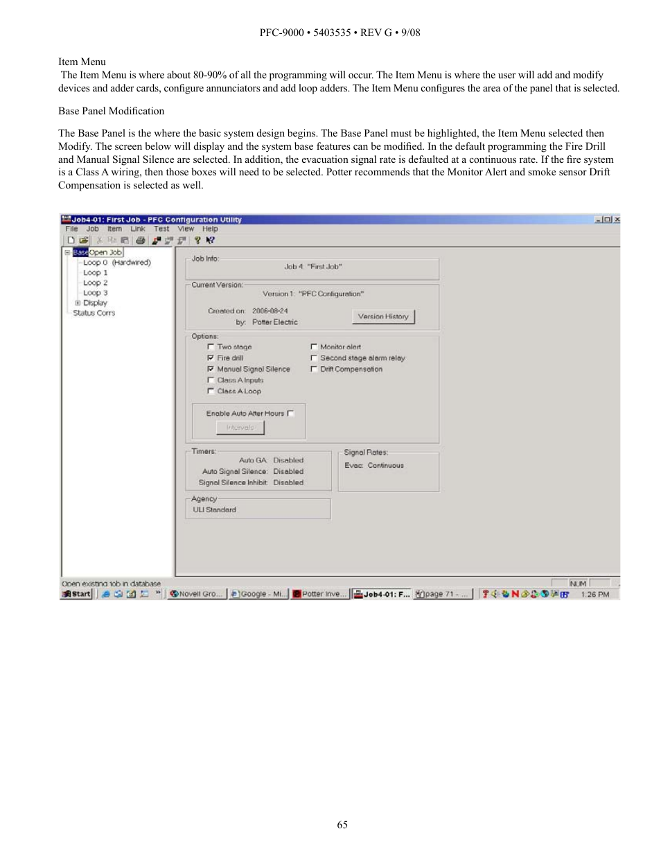 Potter PFC-9000 Series User Manual | Page 65 / 90