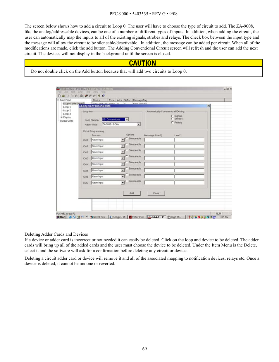 Potter PFC-9000 Series User Manual | Page 69 / 90