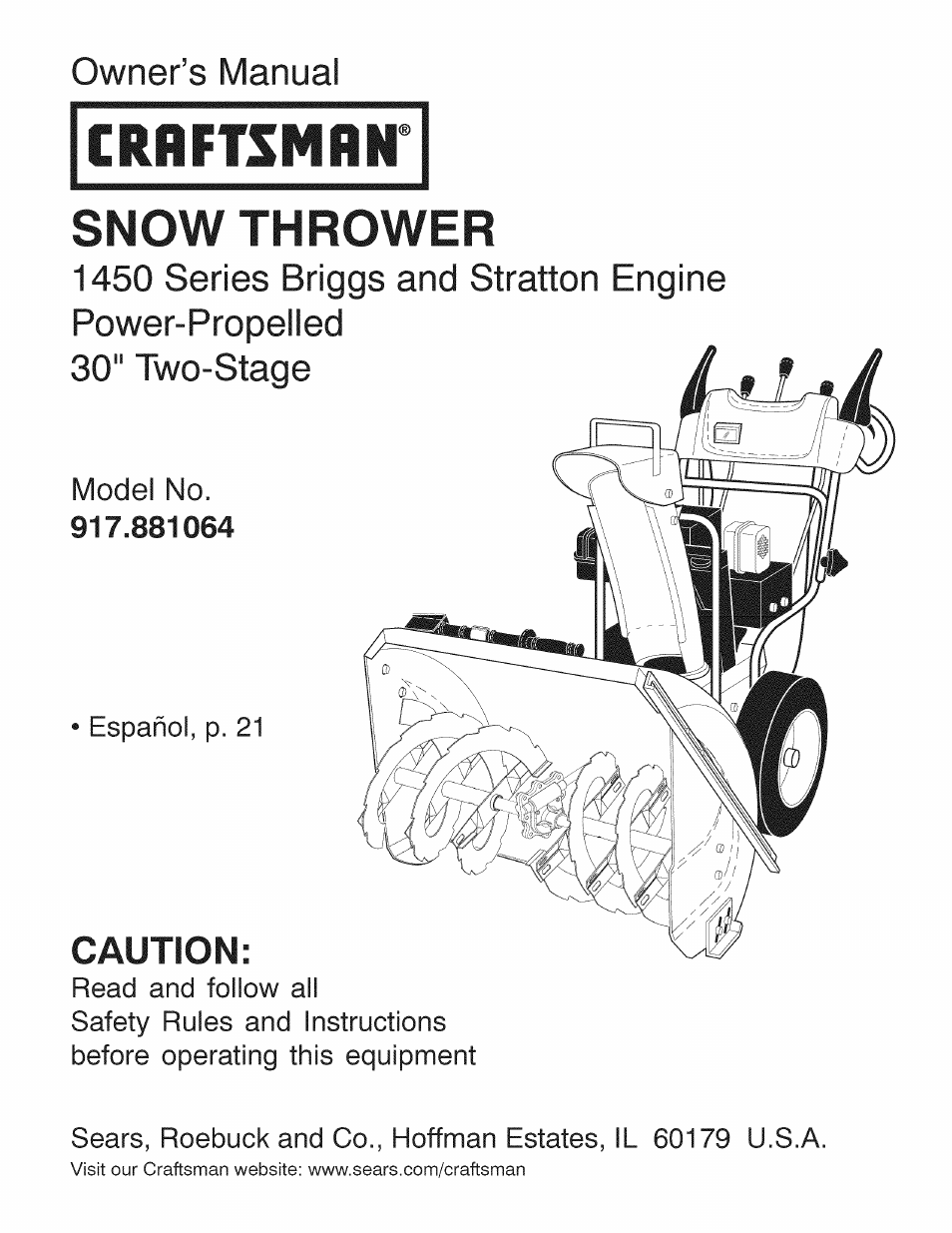 Craftsman 917.881064 User Manual | 68 pages