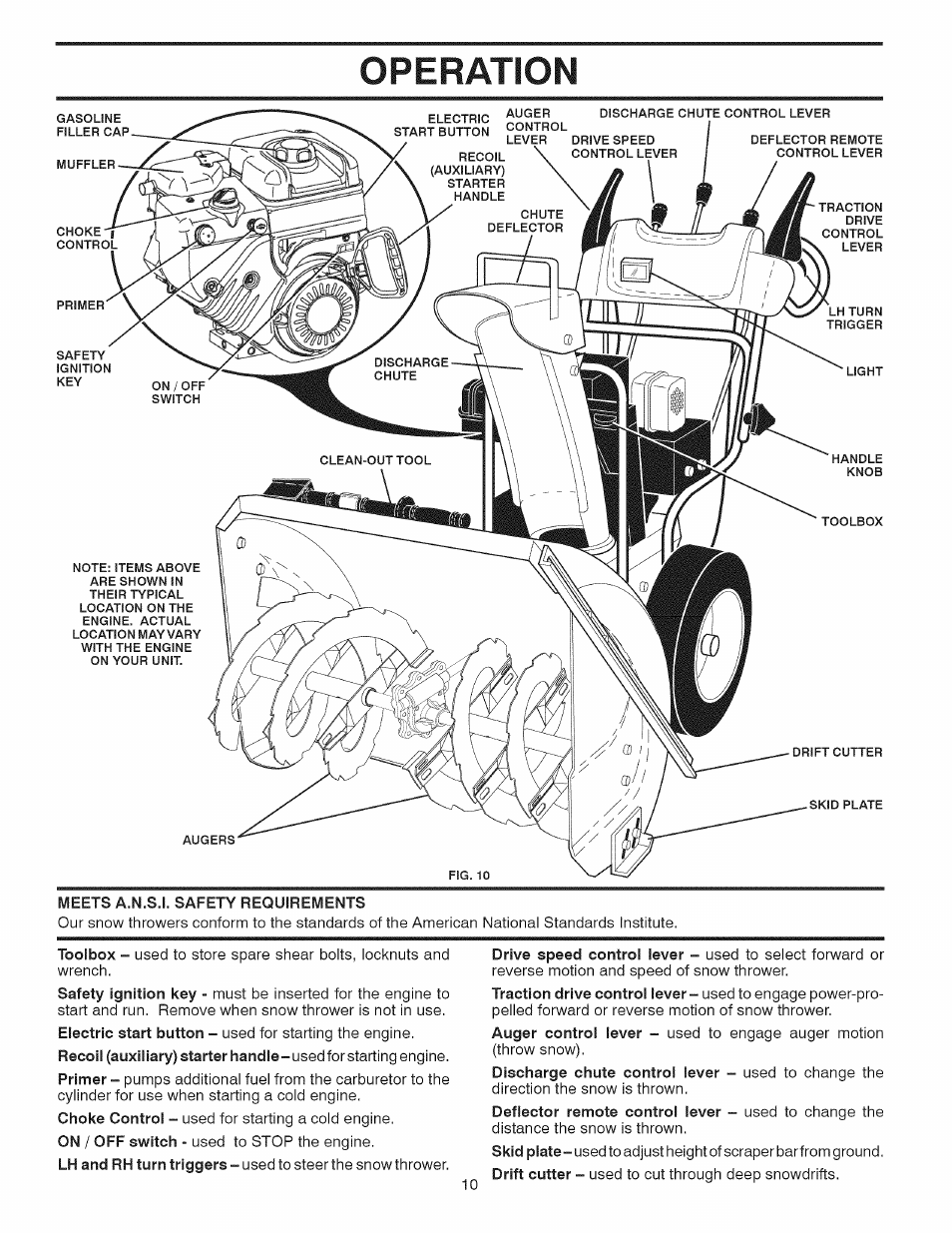 Operation | Craftsman 917.881064 User Manual | Page 10 / 68