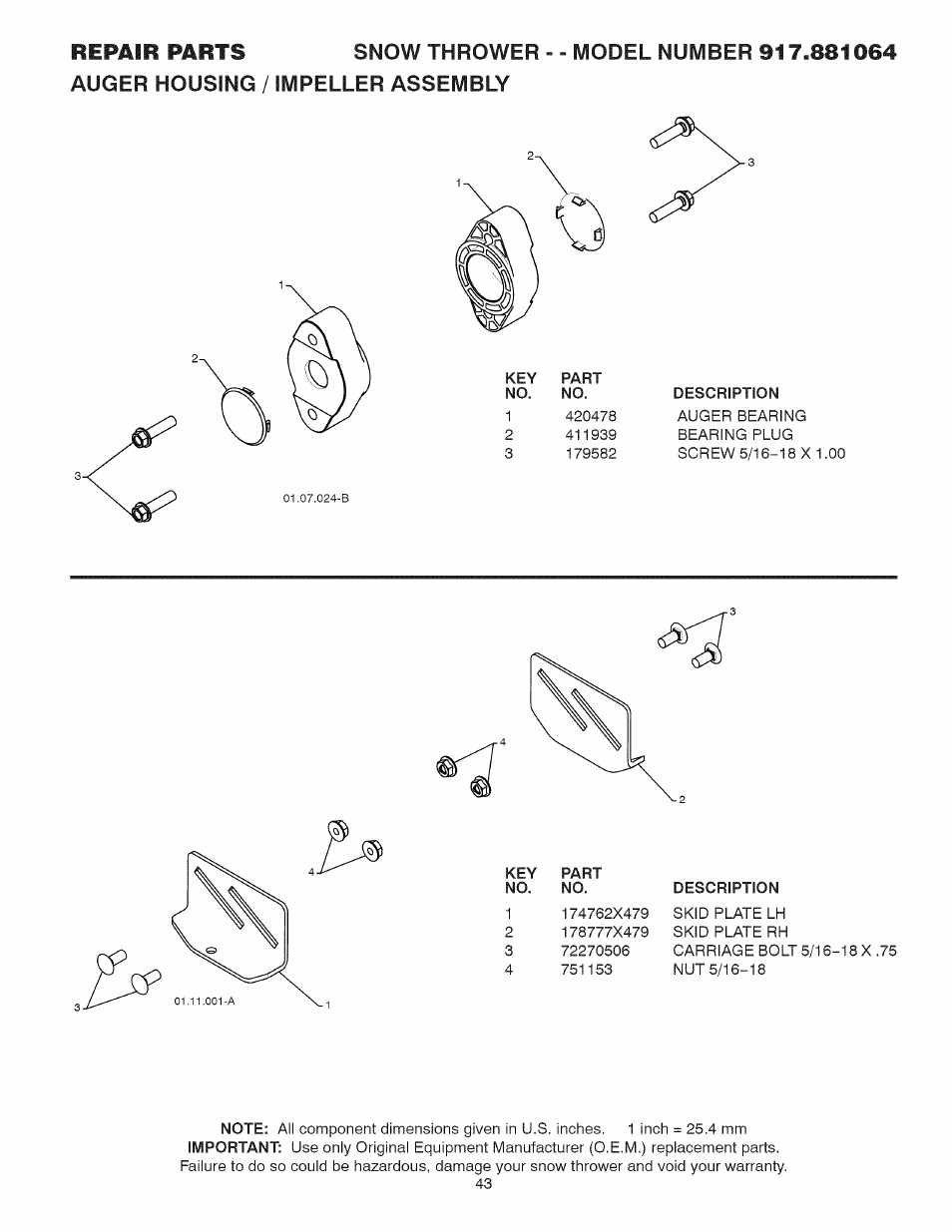 Craftsman 917.881064 User Manual | Page 43 / 68