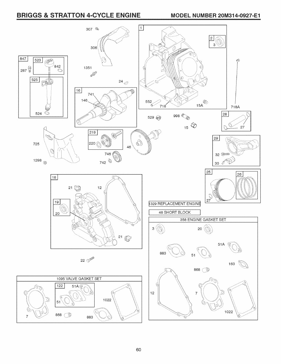 Briggs & stratton 4-cycle engine | Craftsman 917.881064 User Manual | Page 60 / 68