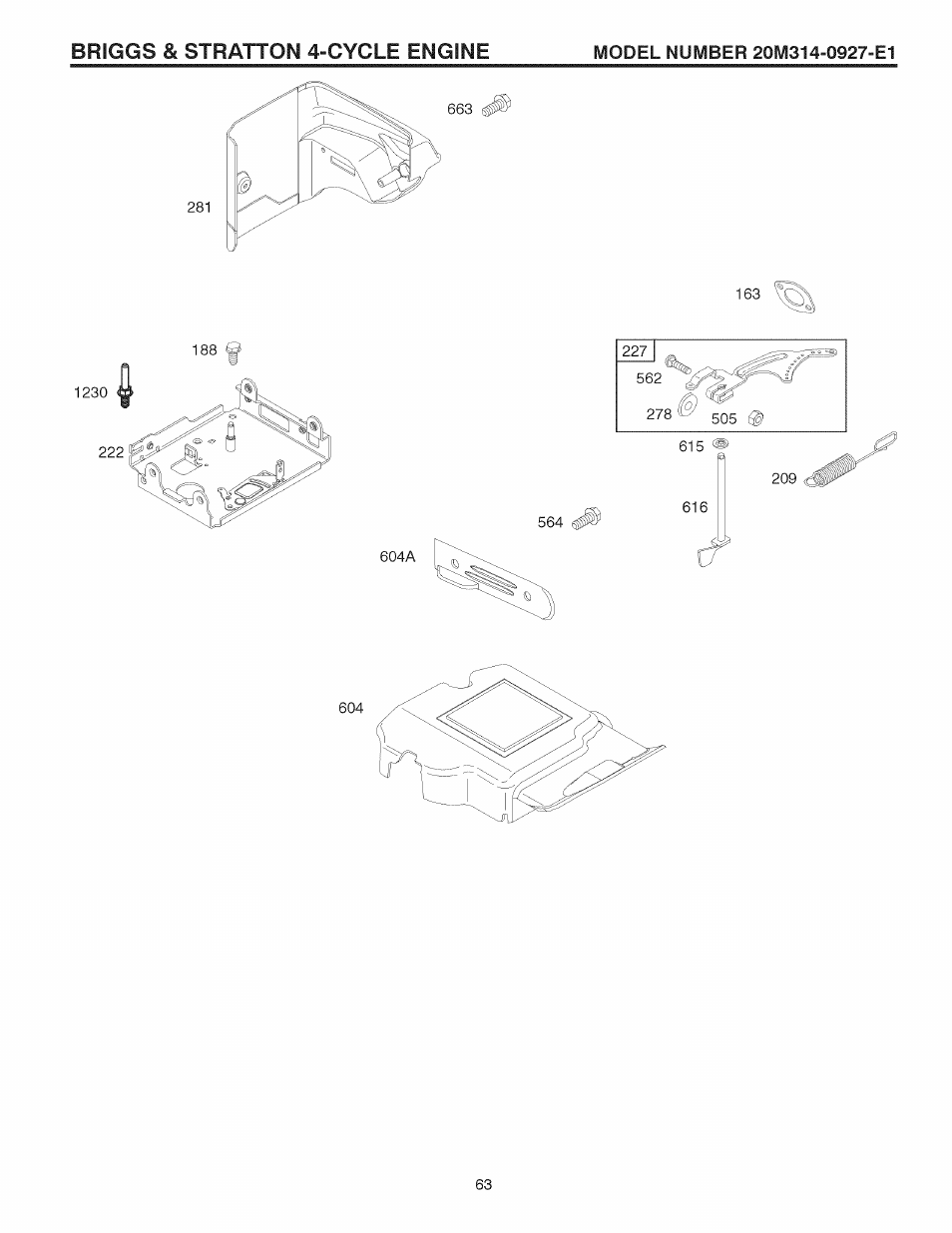 Briggs & stratton 4-cycle engine | Craftsman 917.881064 User Manual | Page 63 / 68