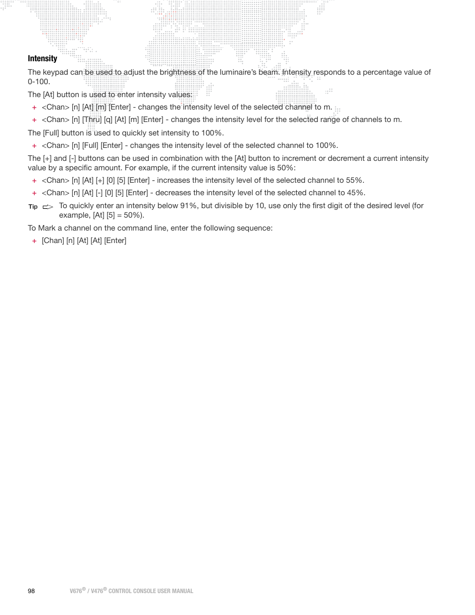 Intensity | PRG V676 User Manual 3.5 User Manual | Page 116 / 444