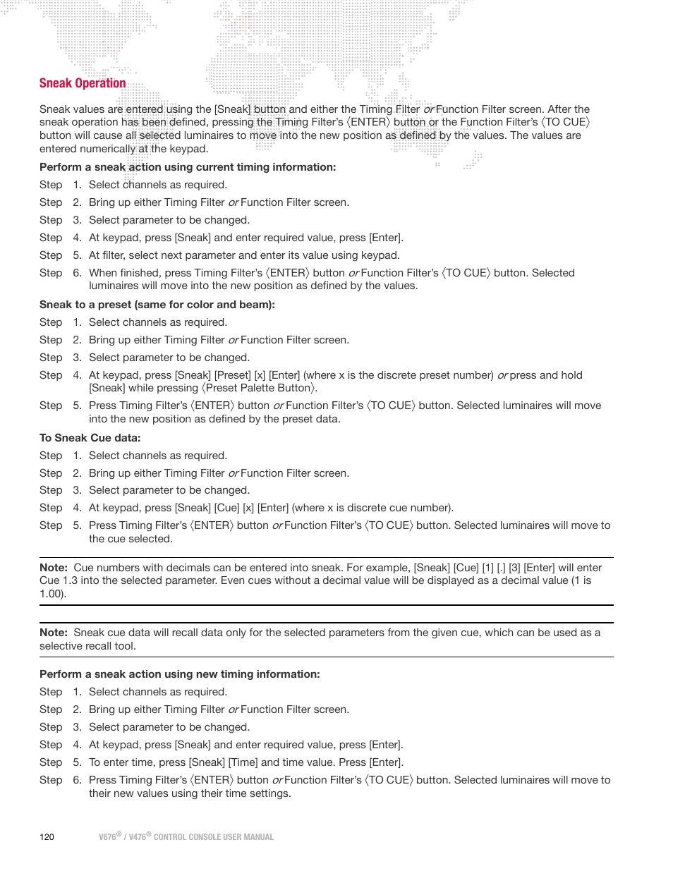 Sneak operation | PRG V676 User Manual 3.5 User Manual | Page 138 / 444