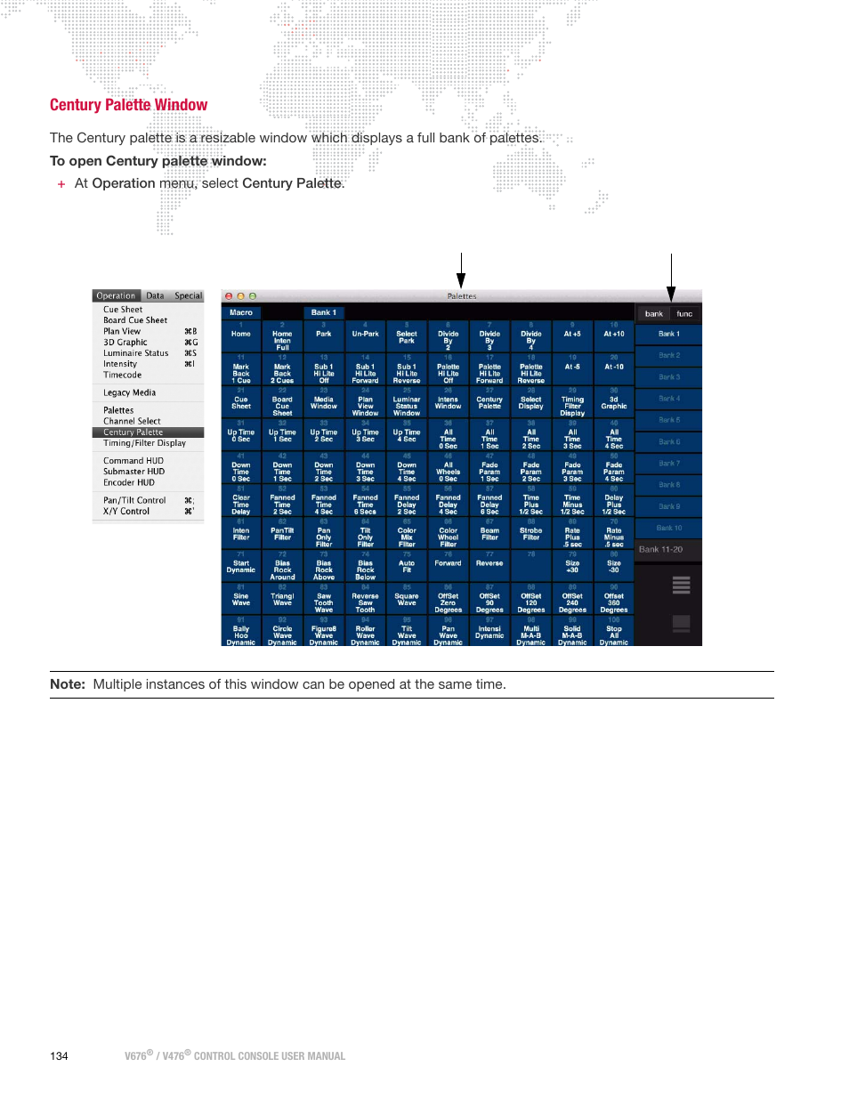 Century palette window | PRG V676 User Manual 3.5 User Manual | Page 152 / 444
