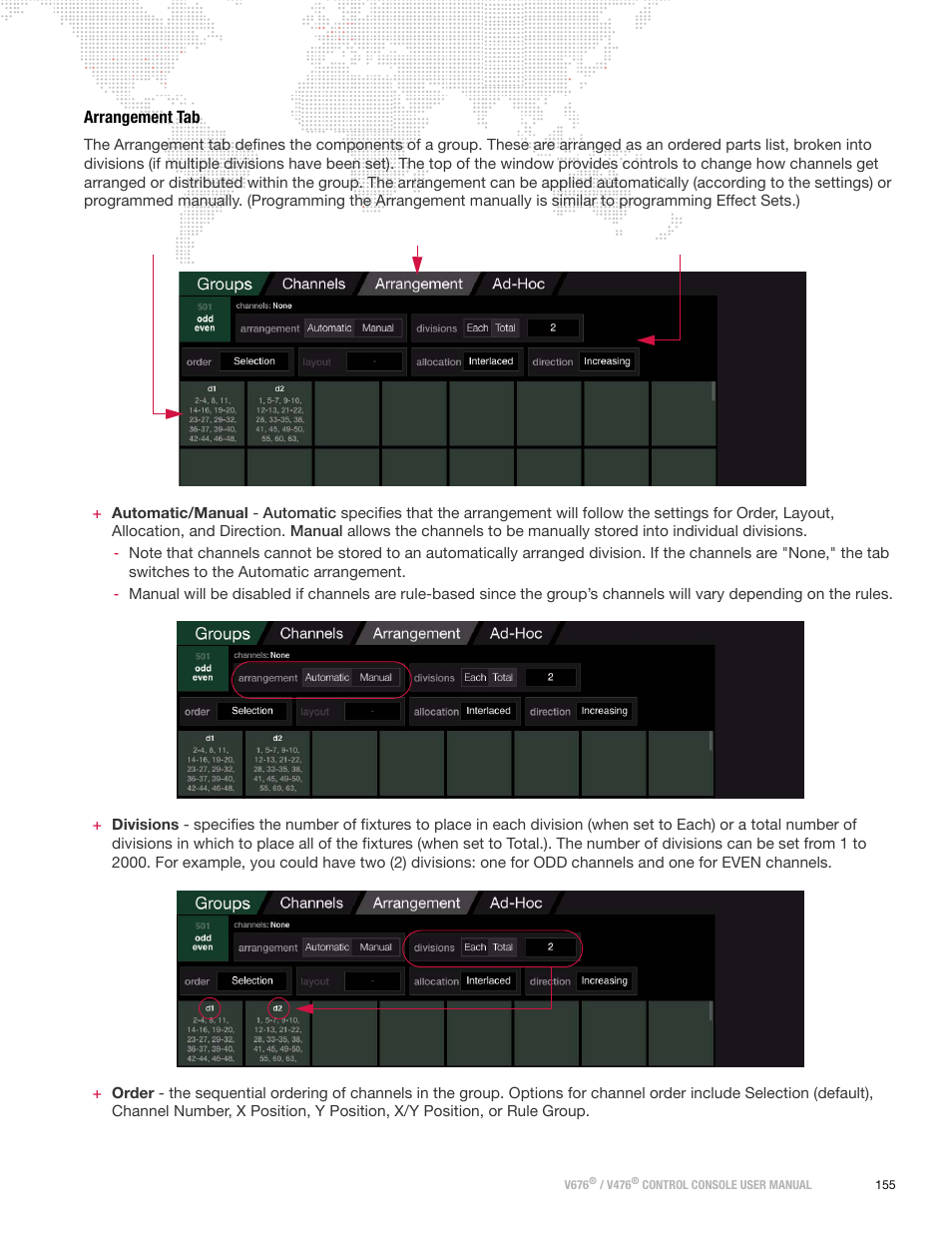 Arrangement tab | PRG V676 User Manual 3.5 User Manual | Page 173 / 444