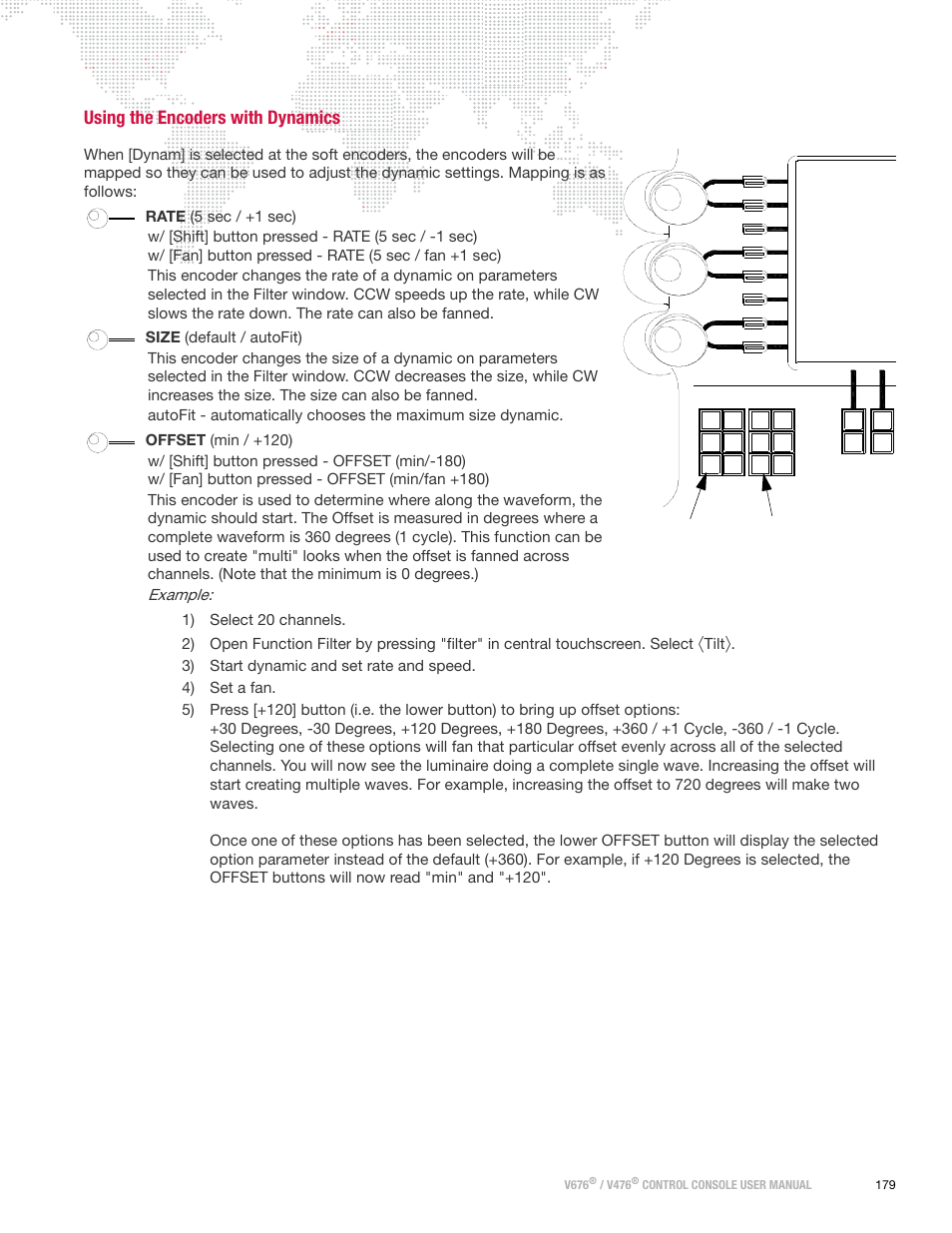 Using the encoders with dynamics, Example, Tilt | PRG V676 User Manual 3.5 User Manual | Page 197 / 444