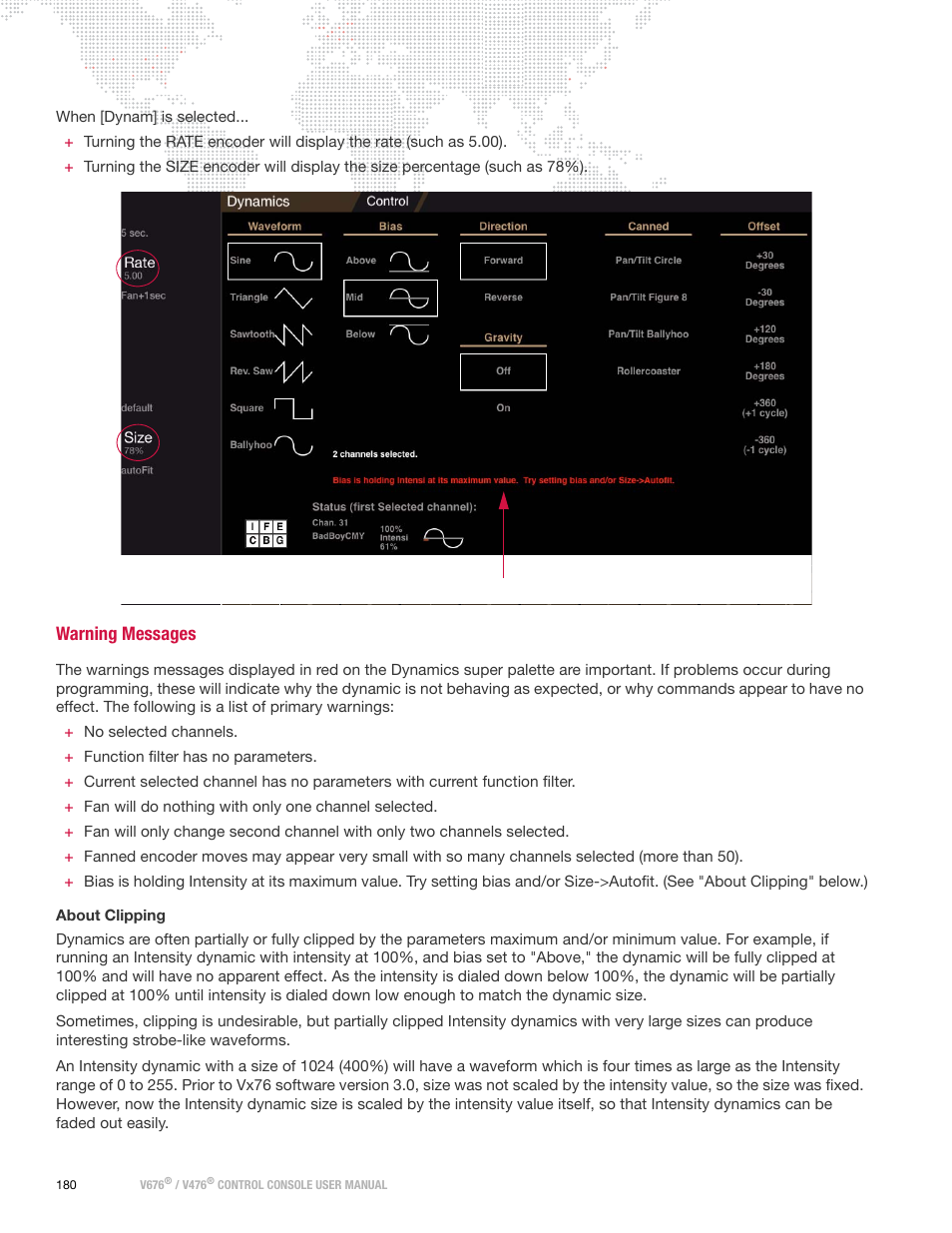 Warning messages | PRG V676 User Manual 3.5 User Manual | Page 198 / 444