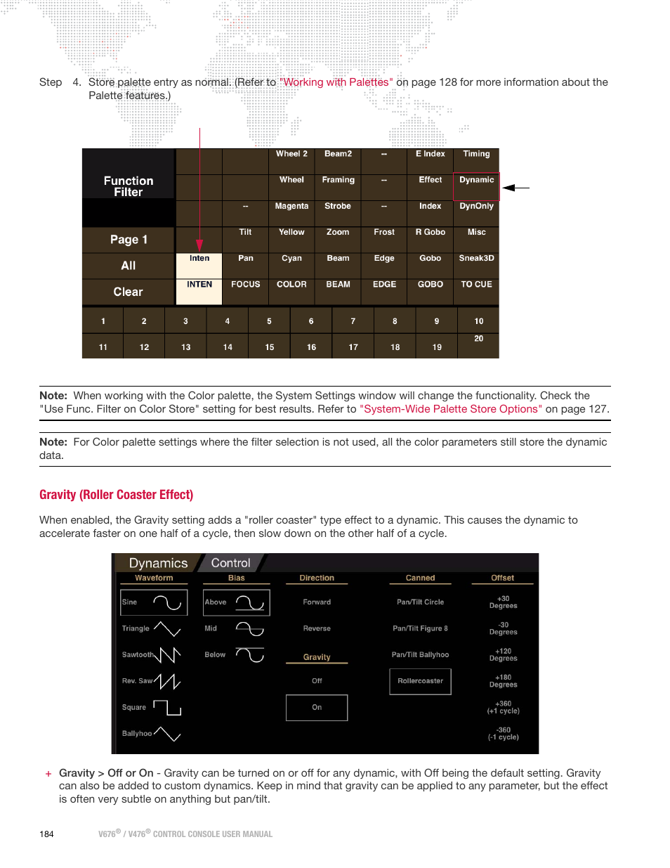 Gravity (roller coaster effect) | PRG V676 User Manual 3.5 User Manual | Page 202 / 444