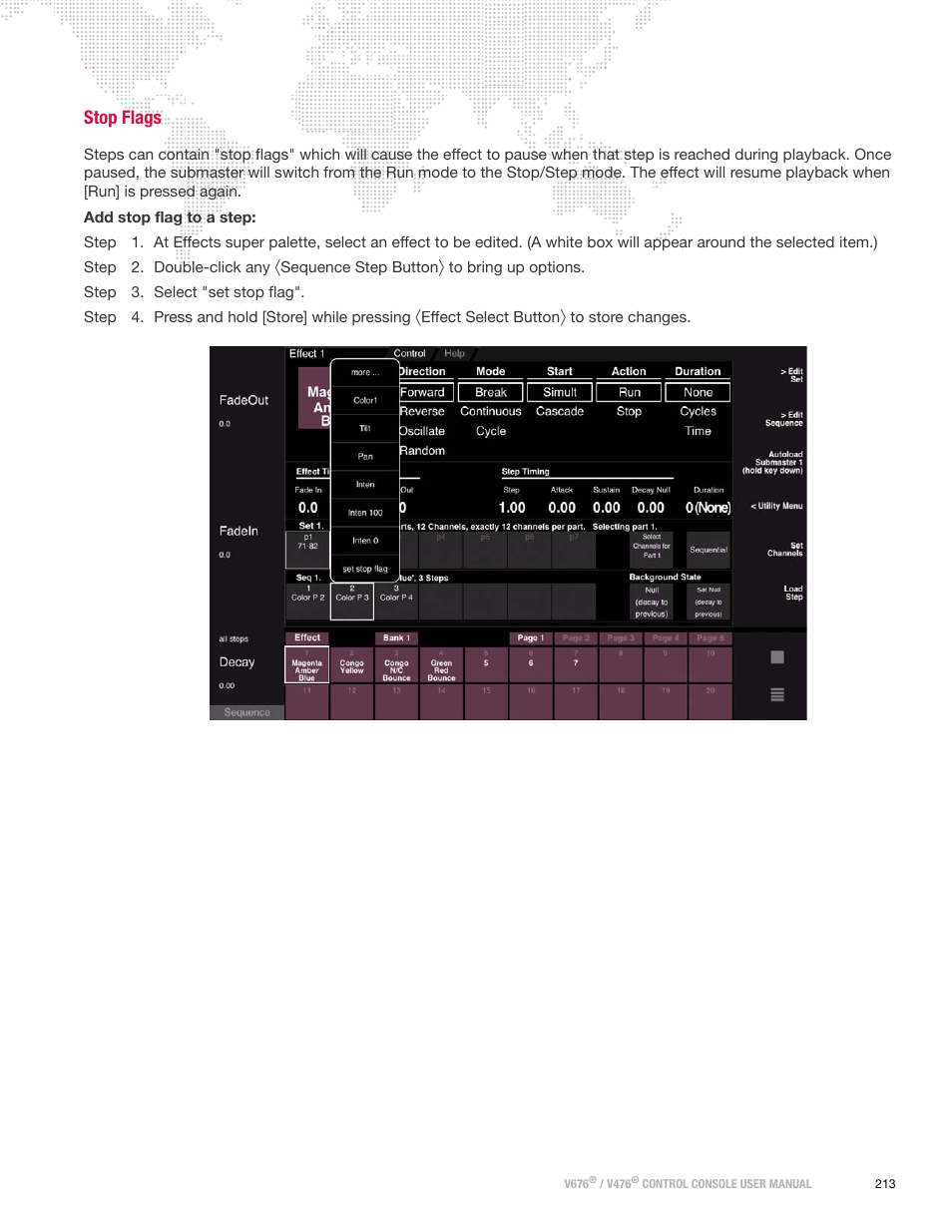 Stop flags | PRG V676 User Manual 3.5 User Manual | Page 231 / 444