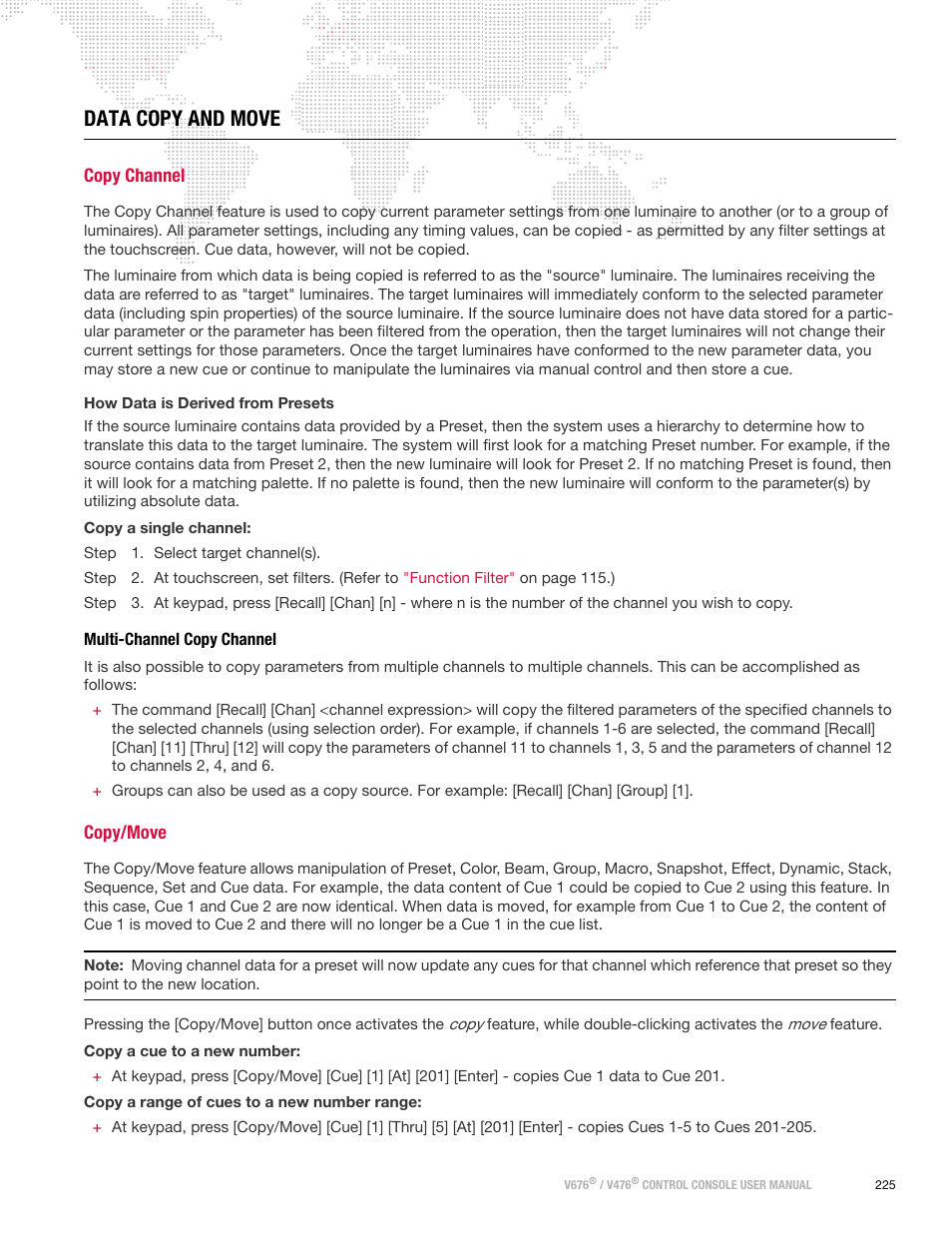 Data copy and move, Copy channel, Multi-channel copy channel | Copy/move | PRG V676 User Manual 3.5 User Manual | Page 243 / 444