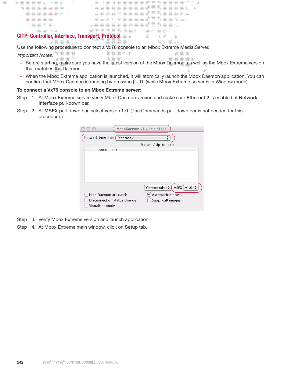 Citp: controller, interface, transport, protocol | PRG V676 User Manual 3.5 User Manual | Page 260 / 444