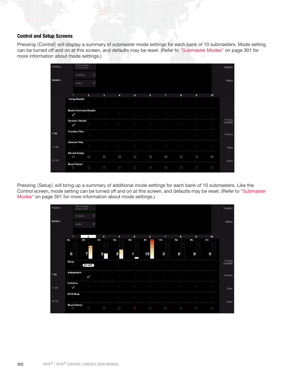 Control and setup screens | PRG V676 User Manual 3.5 User Manual | Page 320 / 444