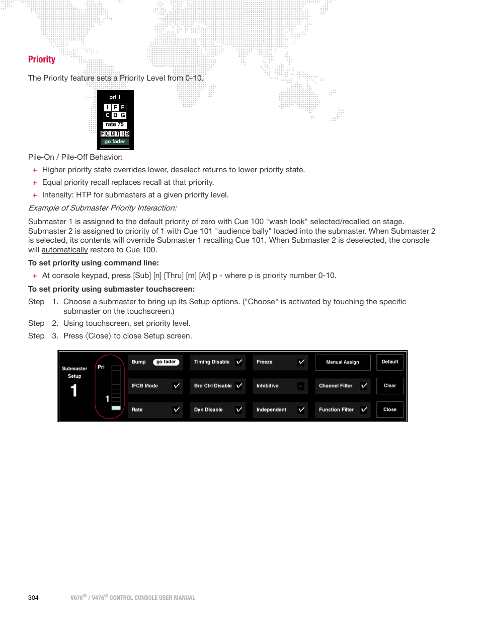 Priority | PRG V676 User Manual 3.5 User Manual | Page 322 / 444