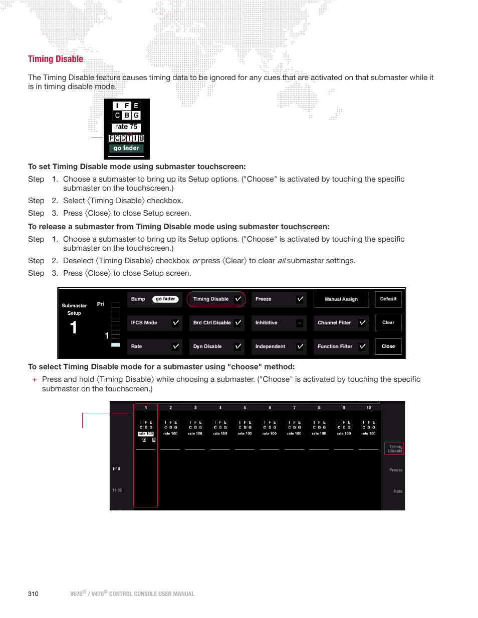 Timing disable | PRG V676 User Manual 3.5 User Manual | Page 328 / 444