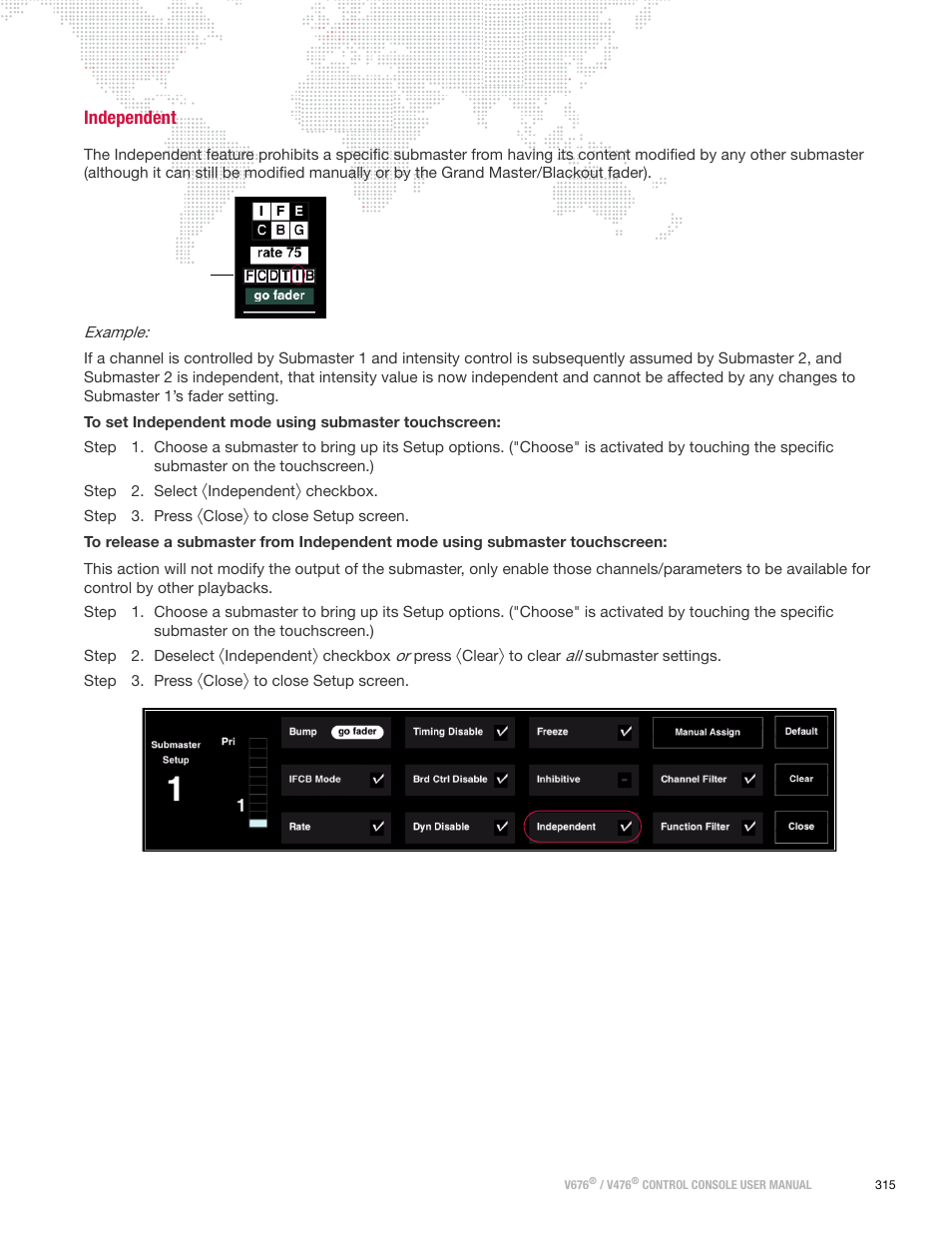 Independent | PRG V676 User Manual 3.5 User Manual | Page 333 / 444