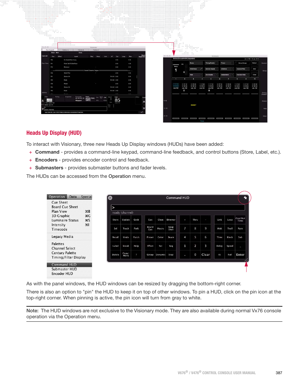 Heads up display (hud) | PRG V676 User Manual 3.5 User Manual | Page 405 / 444