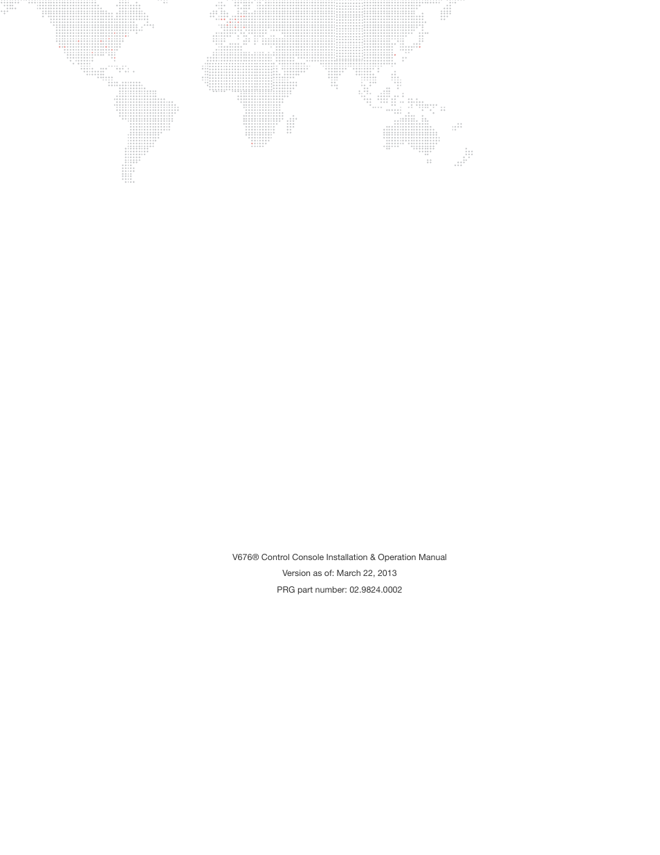 PRG V676 Installation & Operation Manual User Manual | Page 31 / 32