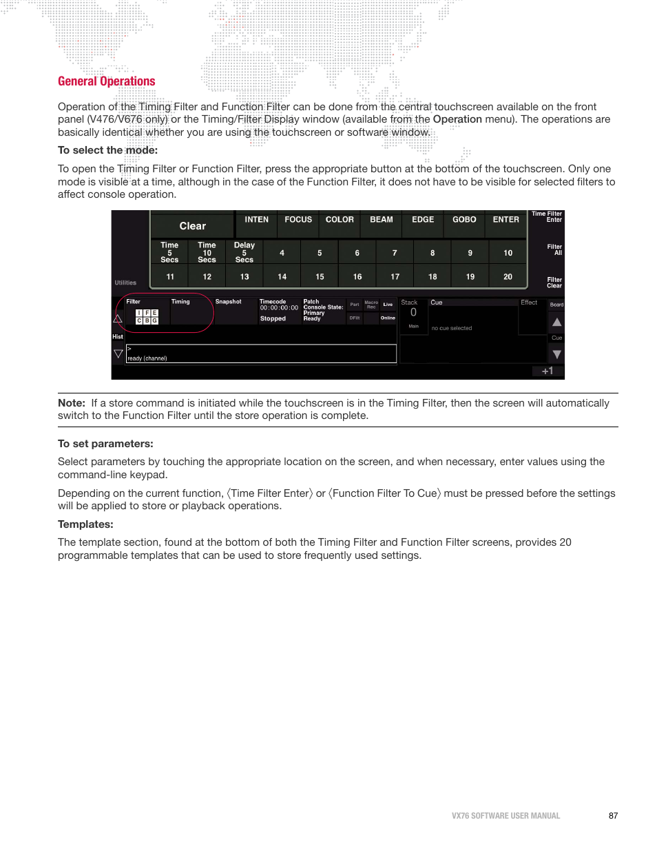 General operations | PRG Vx76 User Manual 3.6 User Manual | Page 103 / 418