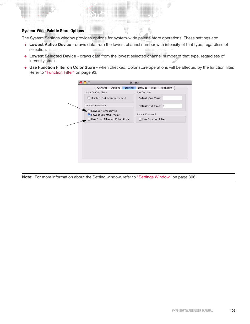 System-wide palette store options | PRG Vx76 User Manual 3.6 User Manual | Page 121 / 418