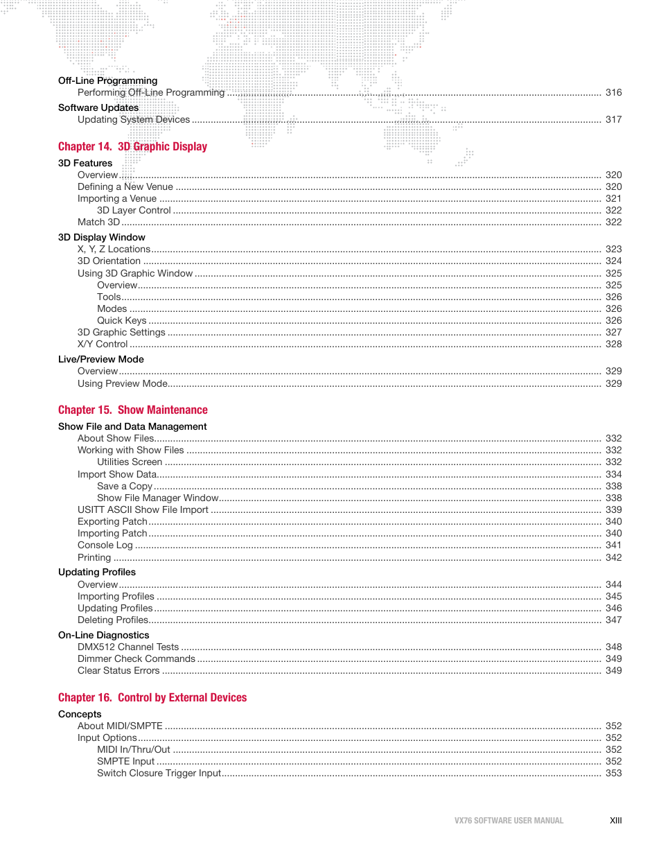 PRG Vx76 User Manual 3.6 User Manual | Page 15 / 418