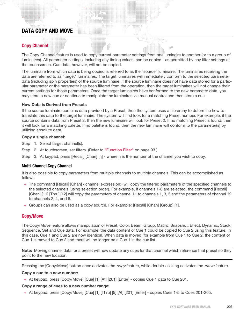 Data copy and move, Copy channel, Multi-channel copy channel | Copy/move | PRG Vx76 User Manual 3.6 User Manual | Page 219 / 418