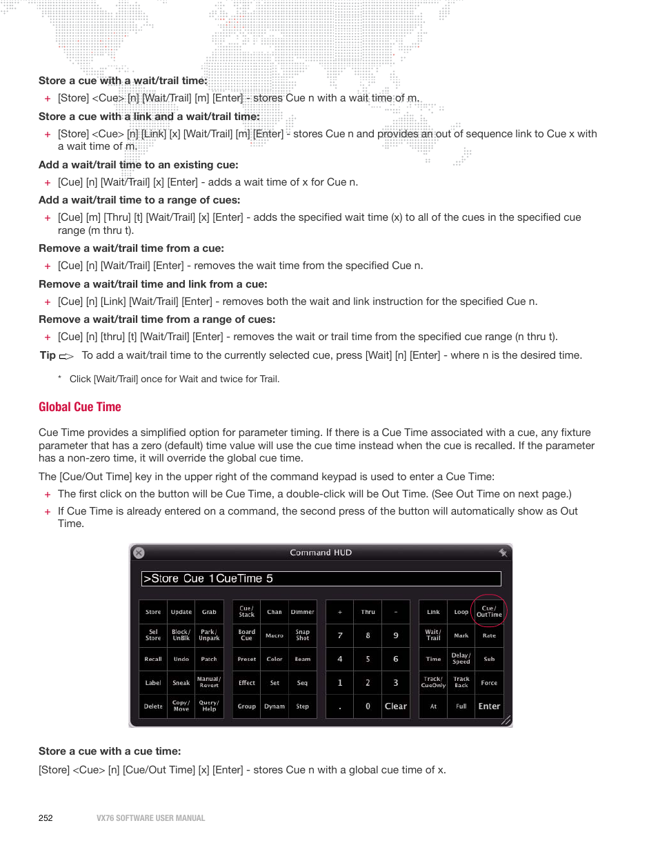 Global cue time | PRG Vx76 User Manual 3.6 User Manual | Page 268 / 418
