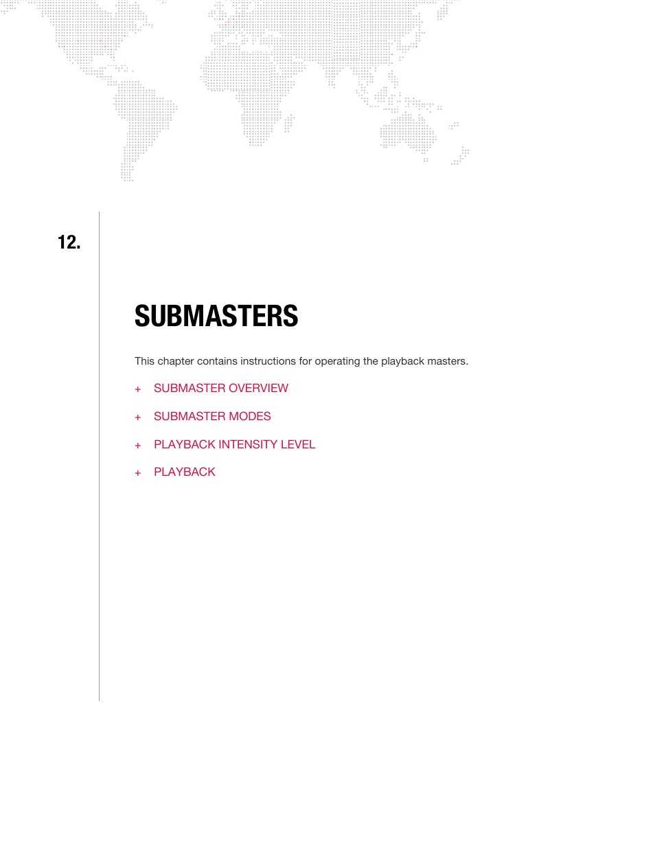 Submasters, Chapter 12. submasters | PRG Vx76 User Manual 3.6 User Manual | Page 293 / 418