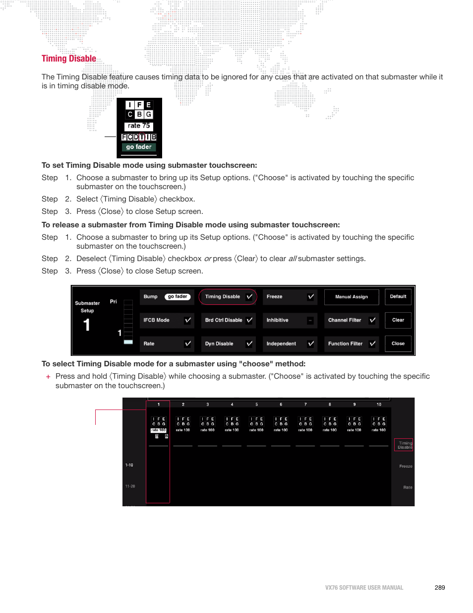 Timing disable | PRG Vx76 User Manual 3.6 User Manual | Page 305 / 418