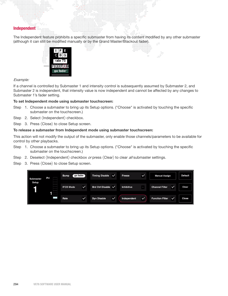 Independent | PRG Vx76 User Manual 3.6 User Manual | Page 310 / 418