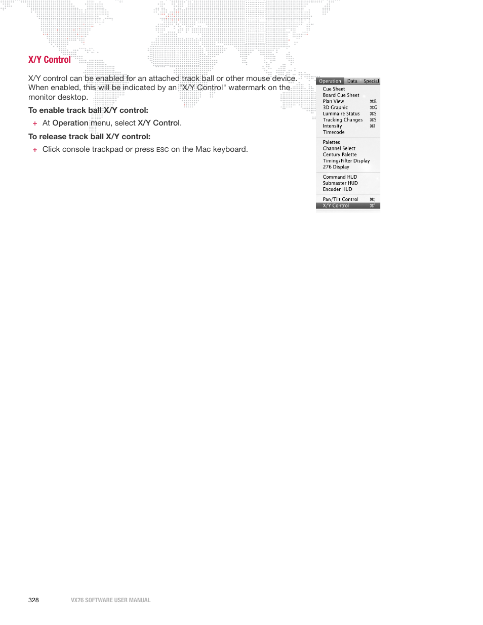 X/y control | PRG Vx76 User Manual 3.6 User Manual | Page 344 / 418