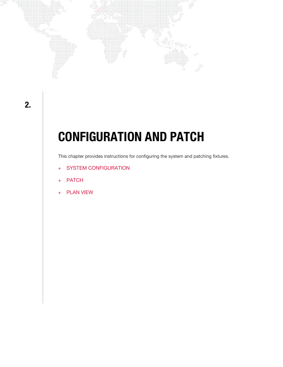 Configuration and patch, Chapter 2. configuration and patch | PRG Vx76 User Manual 3.6 User Manual | Page 35 / 418