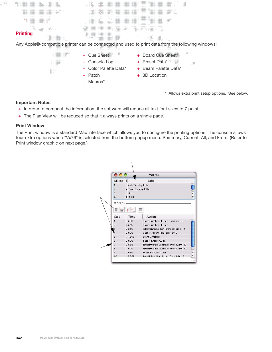 Printing | PRG Vx76 User Manual 3.6 User Manual | Page 358 / 418