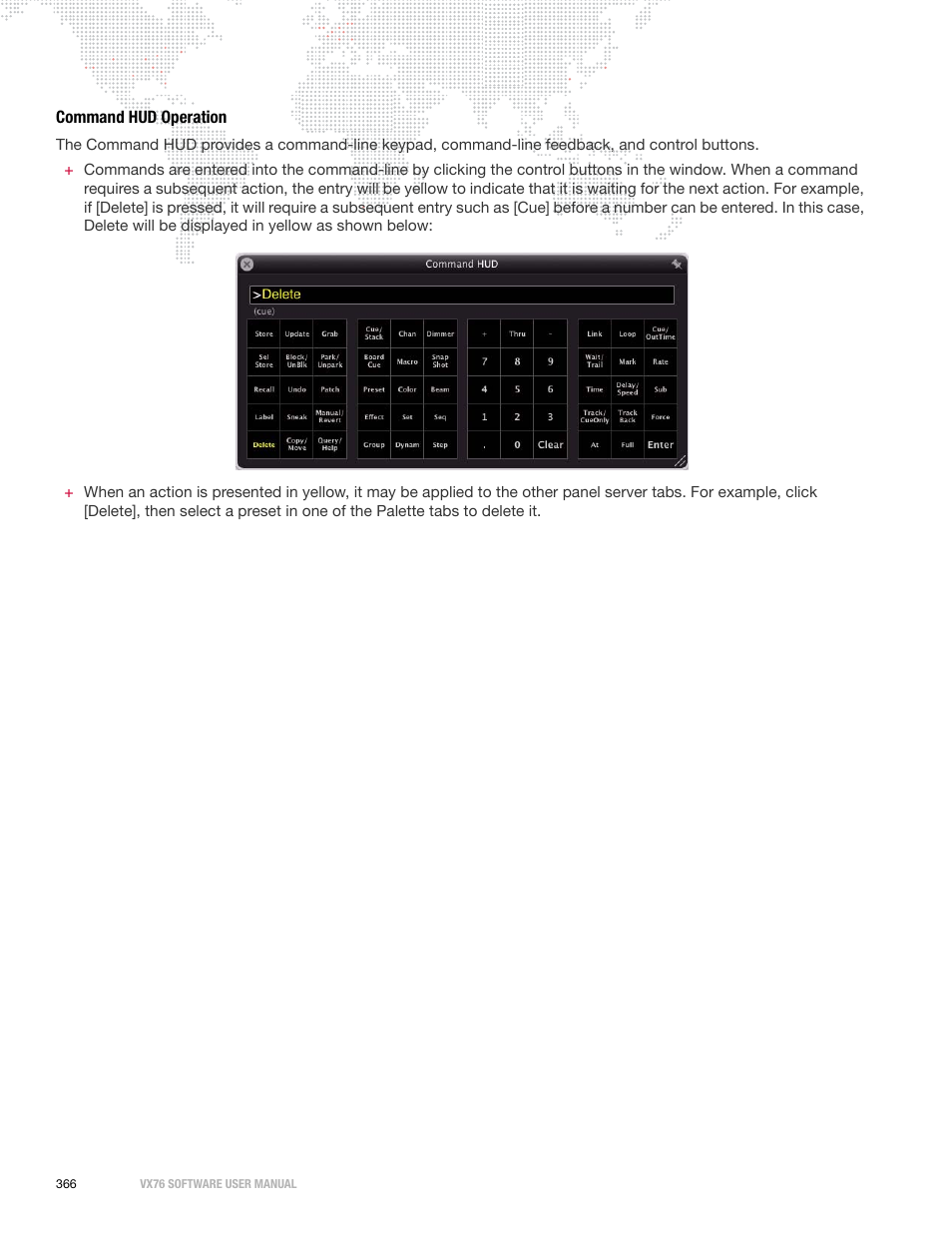 Command hud operation | PRG Vx76 User Manual 3.6 User Manual | Page 382 / 418