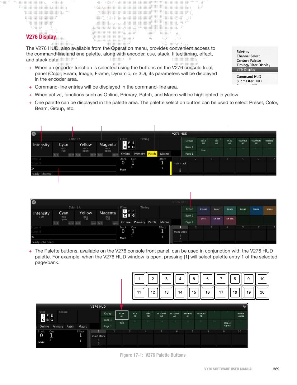 V276 display | PRG Vx76 User Manual 3.6 User Manual | Page 385 / 418