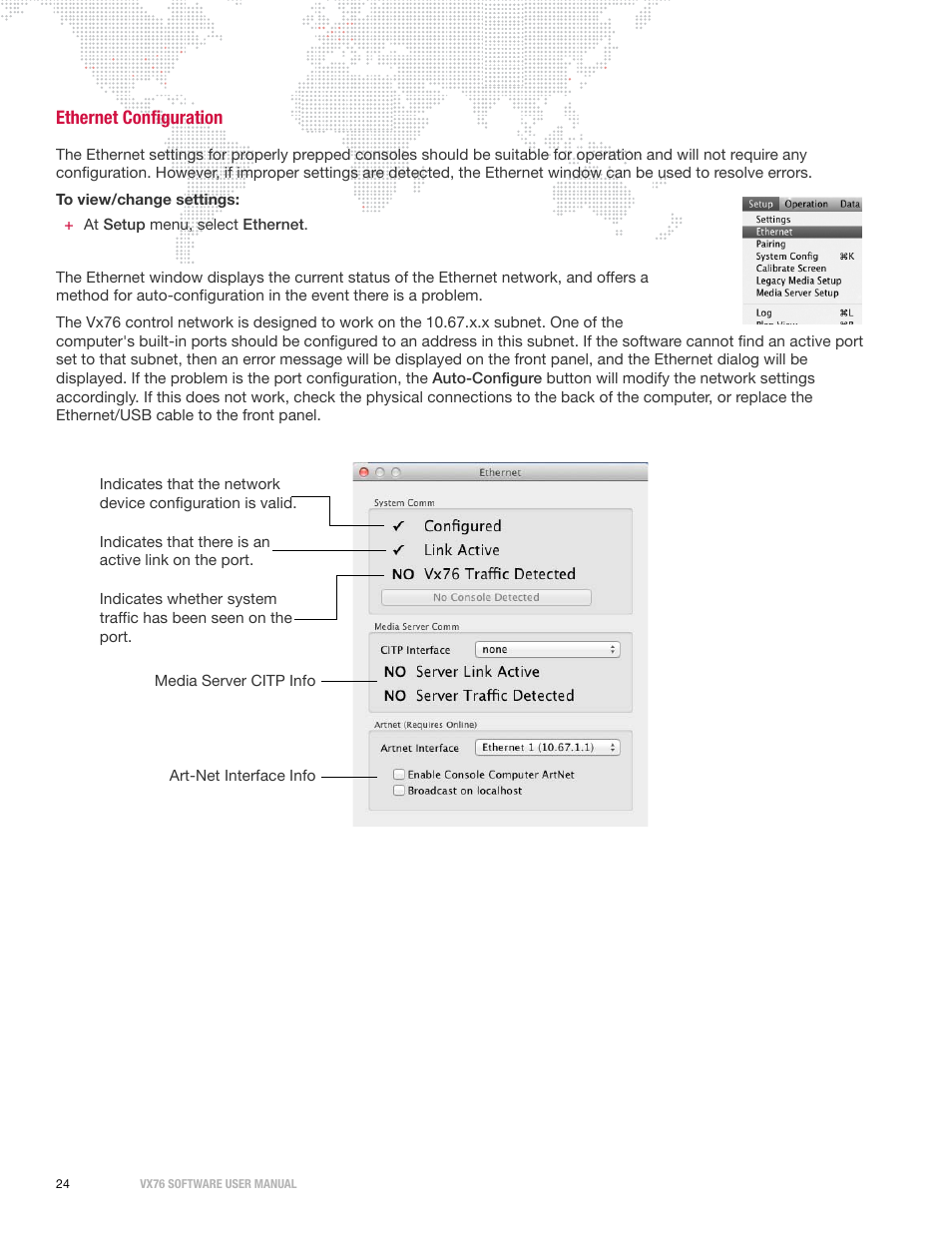 Ethernet configuration | PRG Vx76 User Manual 3.6 User Manual | Page 40 / 418