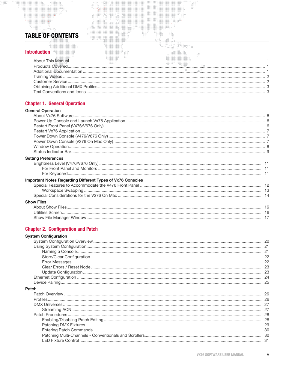 PRG Vx76 User Manual 3.6 User Manual | Page 7 / 418