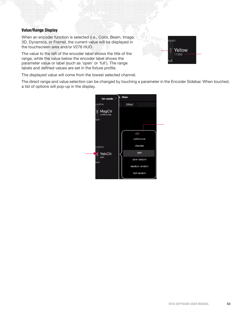 Value/range display | PRG Vx76 User Manual 3.6 User Manual | Page 79 / 418