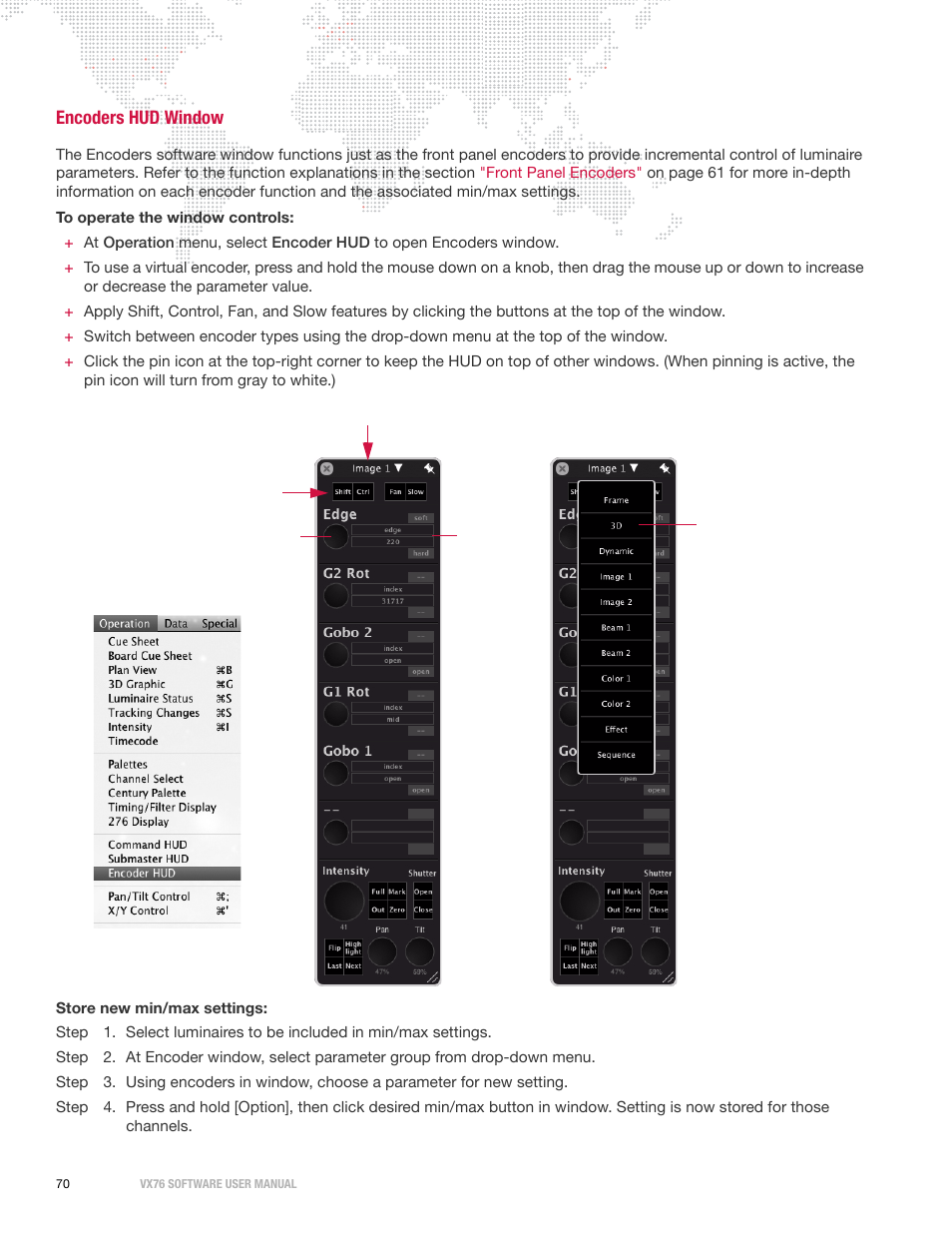 Encoders hud window | PRG Vx76 User Manual 3.6 User Manual | Page 86 / 418