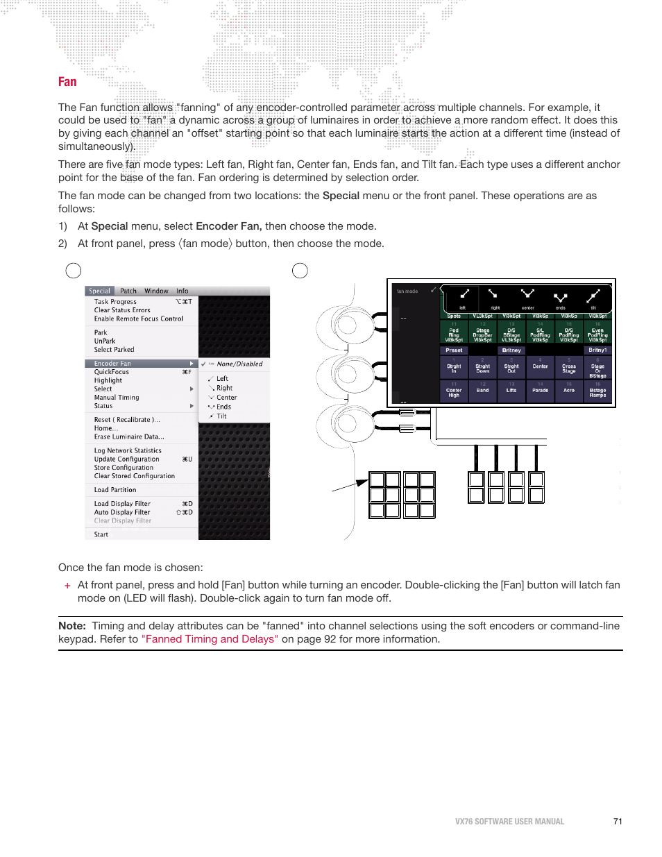 Fan mode | PRG Vx76 User Manual 3.6 User Manual | Page 87 / 418