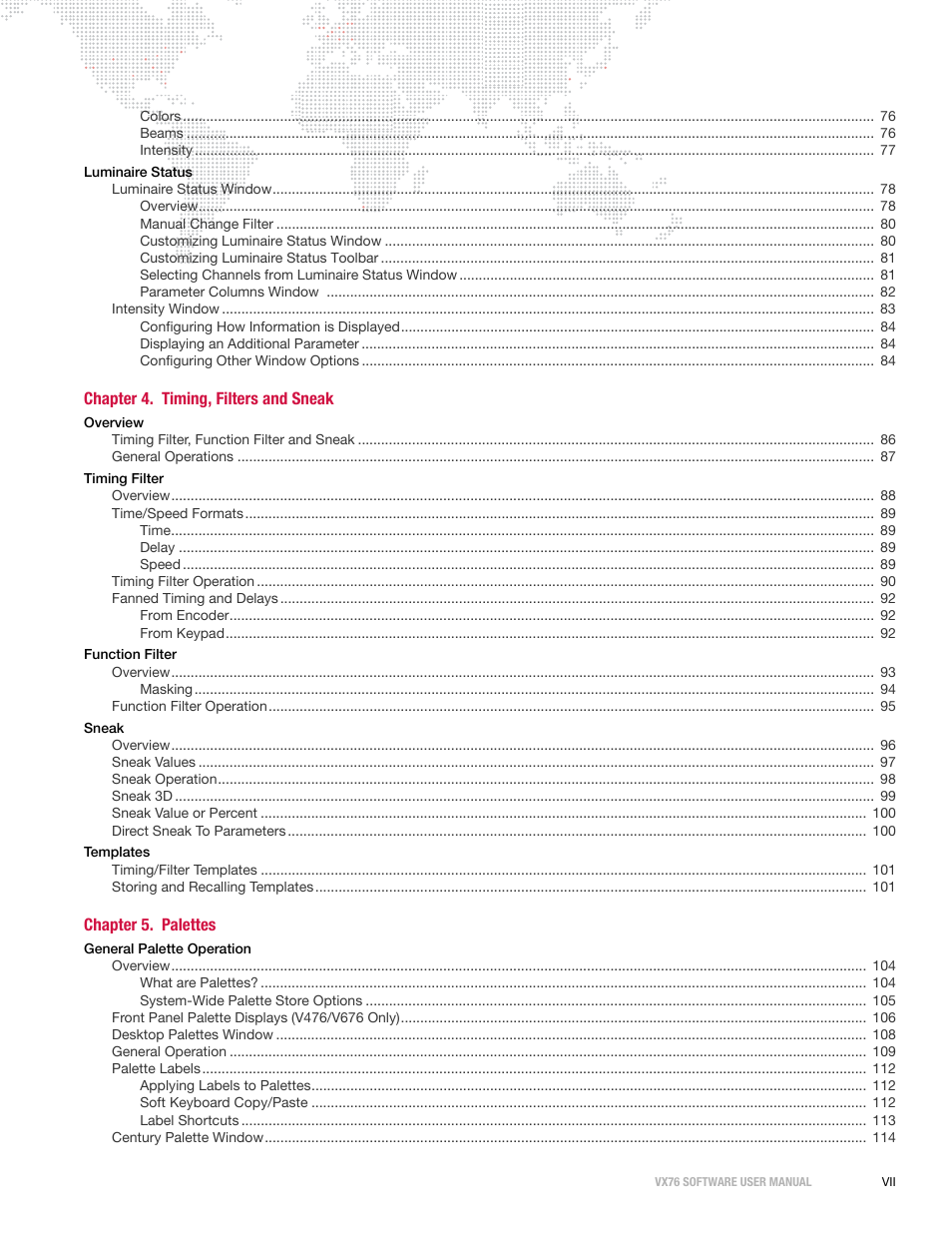 PRG Vx76 User Manual 3.6 User Manual | Page 9 / 418