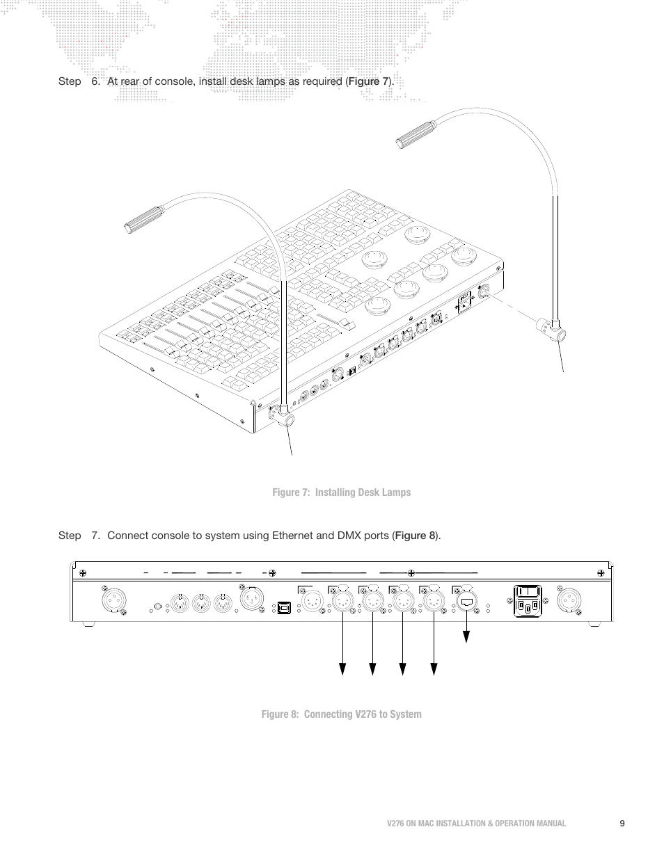 V276 on mac installation & operation manual 9, Desk lamp | PRG V276 Installation & Operation Manual User Manual | Page 19 / 28