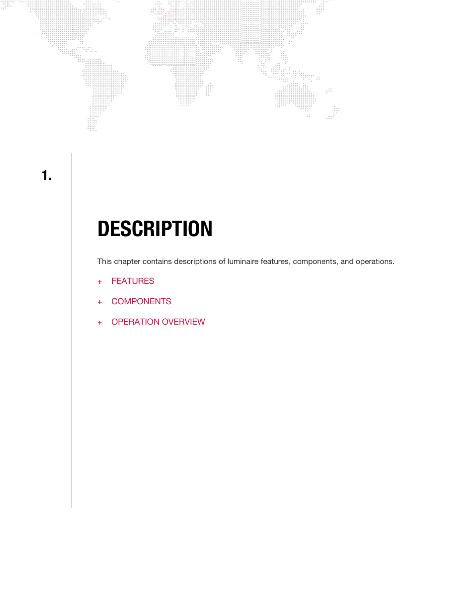 Description, Chapter 1. description | PRG VL6C+ User Manual | Page 11 / 70
