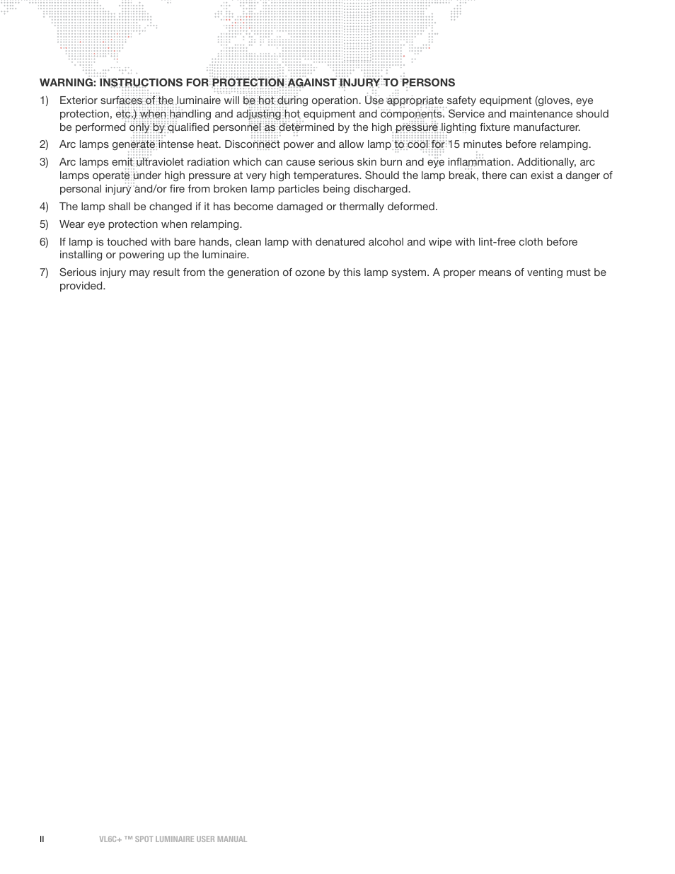 PRG VL6C+ User Manual | Page 4 / 70