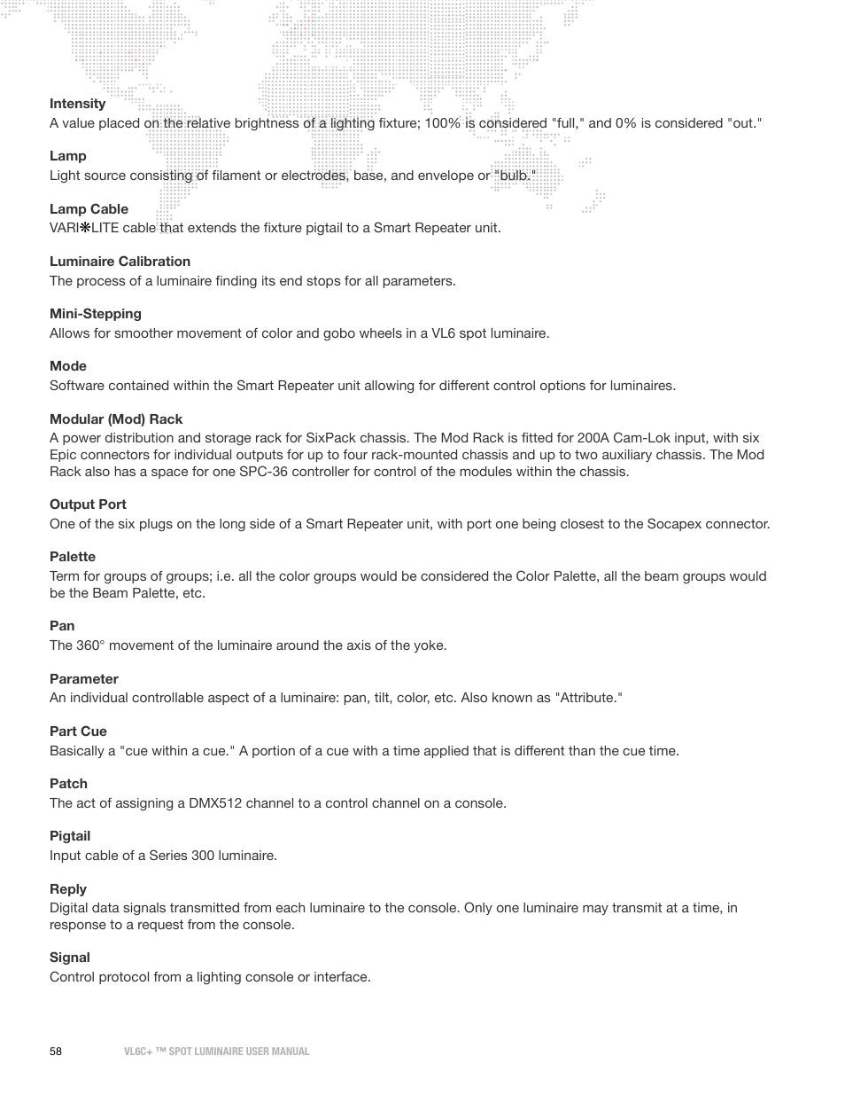 PRG VL6C+ User Manual | Page 66 / 70